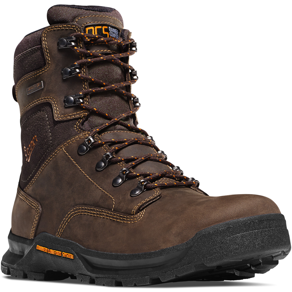 Danner Mens Crafter 8 Work Boots Dark Brown - TNQ624135